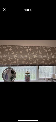 Linen bespoke roman blind - linen,