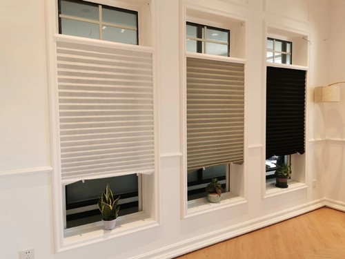 Self adhesive pleated - self, window
