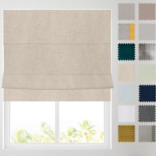 Soft textured ara roman blinds - soft,