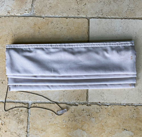 Grey natural fabric blackout - fabric,