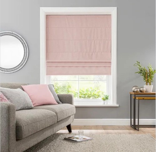 Blackout roman blind - roman, pink