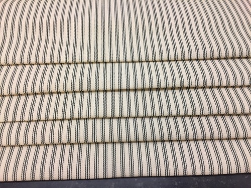 Charcoal cream striped - &,