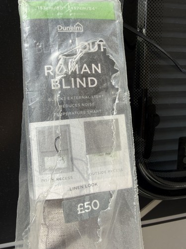 Dunelm grey linen - grey, roman