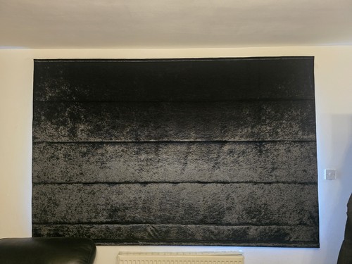 Crushed velvet obsidian roman - obsidian,