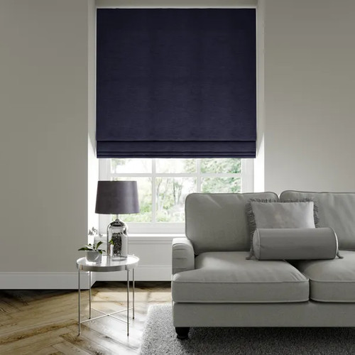 Blackout roman blinds - blinds,, blue