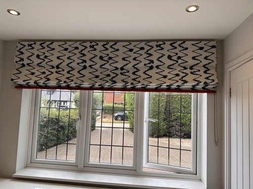 Stunning wide roman blind with - stunning,