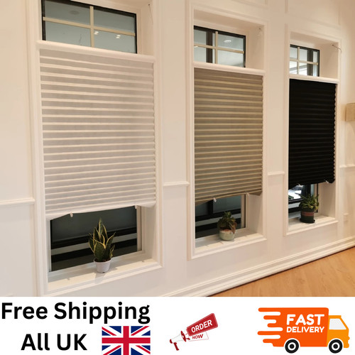 Self adhesive pleated window - pleated,
