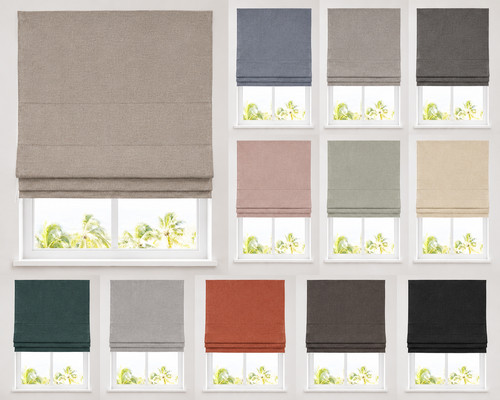 Plain textured blackout roman - textured,